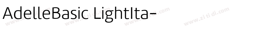 AdelleBasic LightIta字体转换